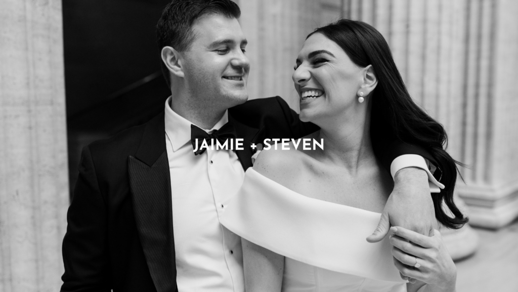 jaimie and steven smiling during their first look