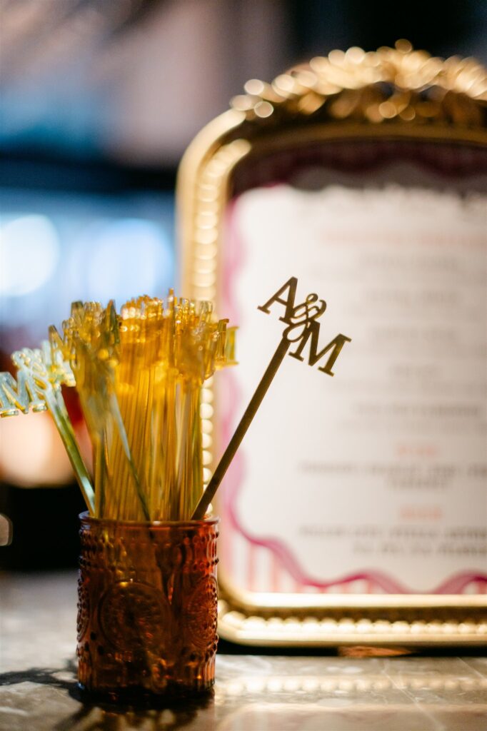 ann and mac cocktail stirrers