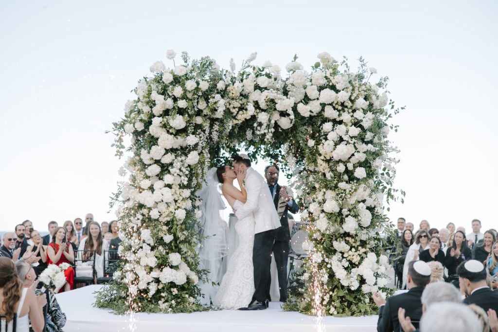 first kiss under the chuppah